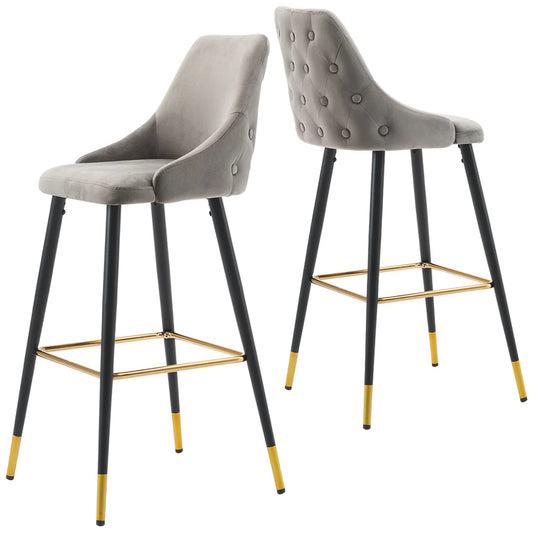 Avanza Fargo Bar Stools  with gold caps .Navy or grey almost half price pop instore to purchase  in outlet store