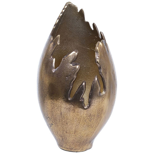 Bessie Gold Distressed Vase reduced-Renaissance Design Studio