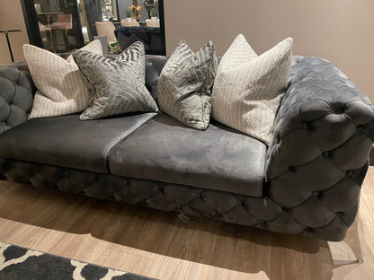 Vanessa buttoned designer armchair reduced view Instore to purchase