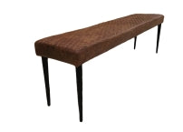 Charlie  range of contemporary faux leather dining bench  reduced for instore purchase only