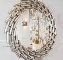 Champagne large  Lanthe Link Mirror. REDUCED clearance