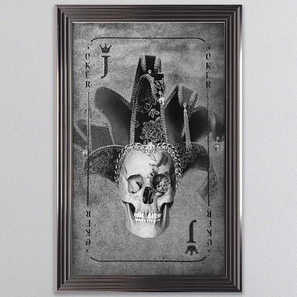 Chrome framed Playing card picture choice options  Click N Collect  warehouse clearance