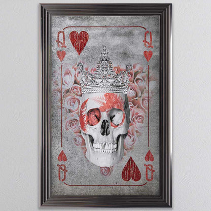Chrome framed Playing card picture choice options  Click N Collect  warehouse clearance