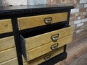 Low Industrial 9 drawer  cabinet / sideboard