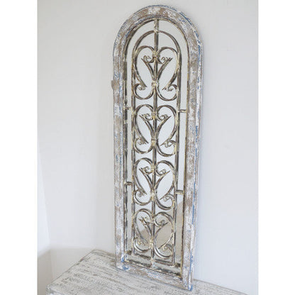 Antiqued arch Door rustic Gothic  mirror for Collection only