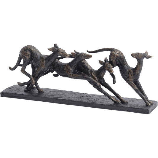 Racing Greyhounds Sculpture