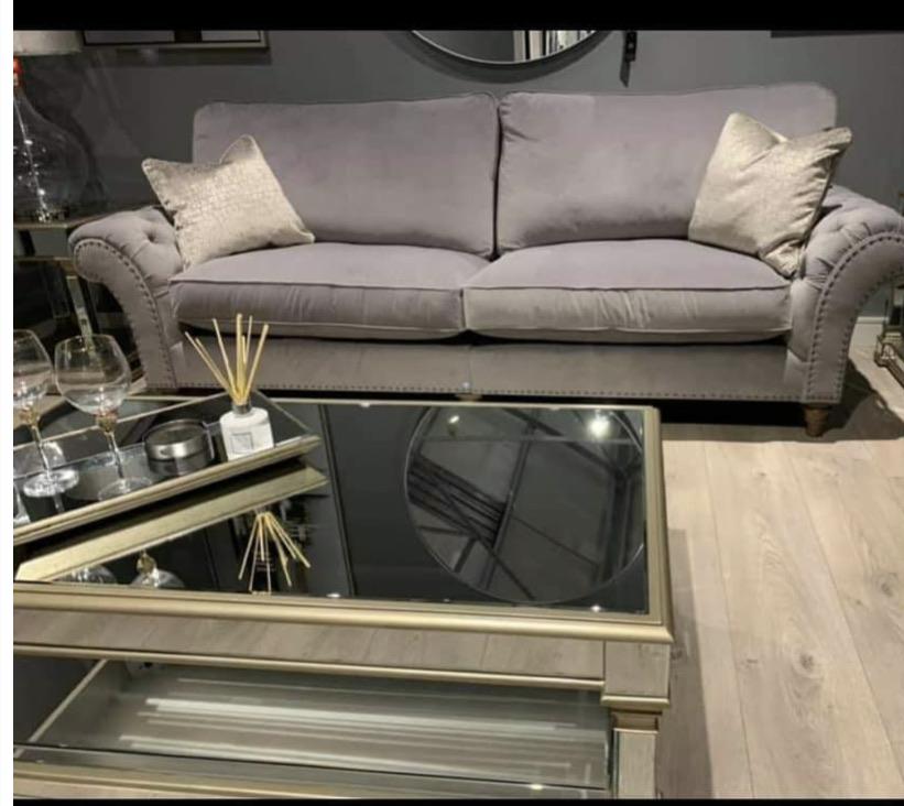 Appian Mirrored Champagne Coffee Table