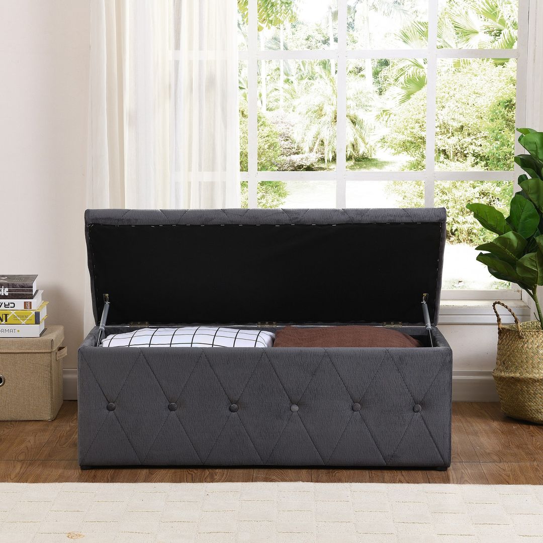 Kildare Blanket box Grey 100 cm instore purchase only