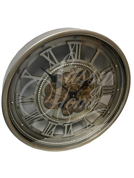 Moving gears skeleton wall clock 007