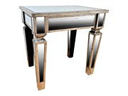 Ava Venetian mirrored stool / table with champagne trim REDUCED TO CLEAR collection only