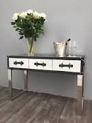 MIRRORED TRAVIS CONSOLE TABLE  last one pay instore