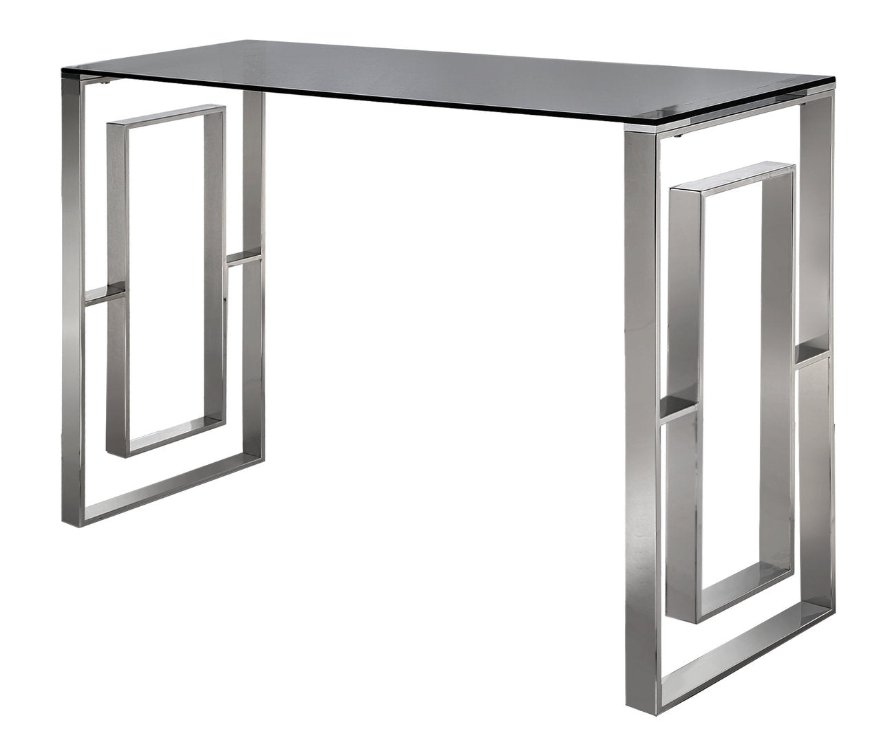 Stunning chrome and glass ALANNAH console table value alert 120 x 40 cm