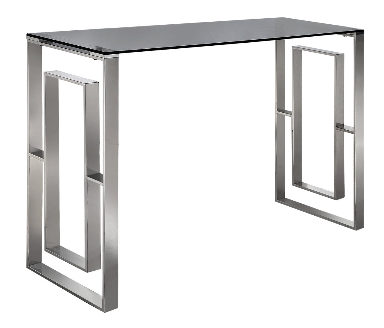 Stunning chrome and glass ALANNAH console table value alert 120 x 40 cm