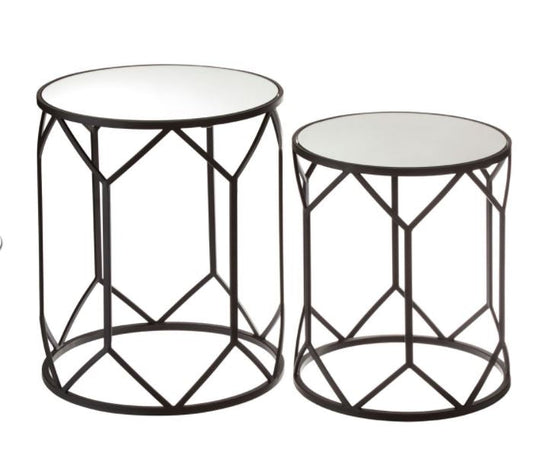 Set Of 2 Avantis  October Polygonal Frame Tables Save 100. Collection only