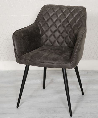 Charlie  range of contemporary faux leather dining chairs reduced