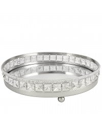 Glitz Nickel Mirror Round L.  Reduced Click N collect