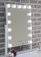 Hollywood  mini mirror  medium on stand