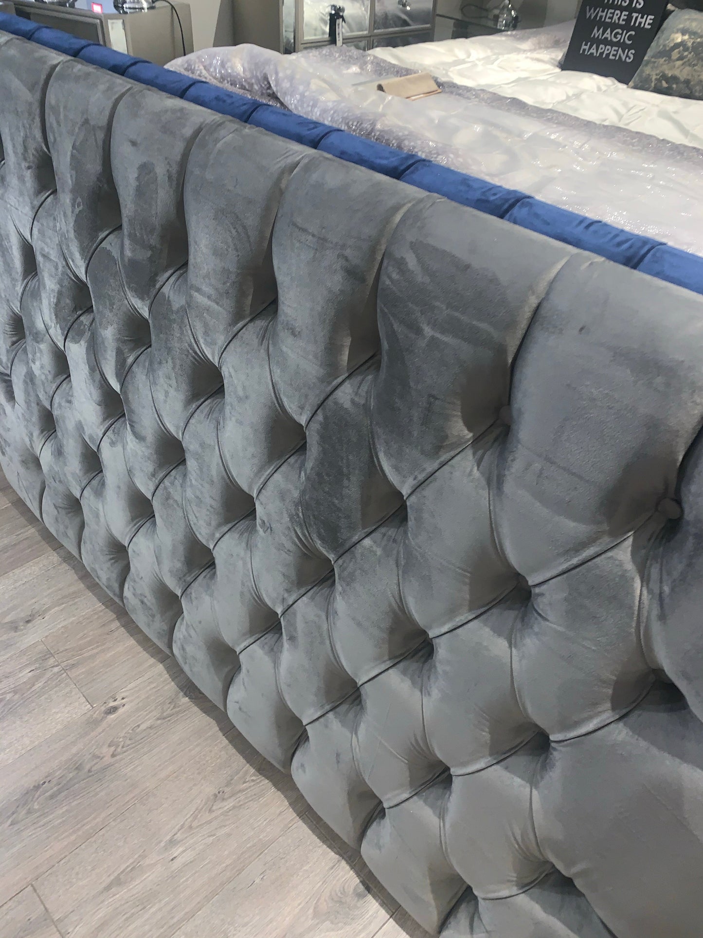 Designer Serene Velvet Headboards various reduced to clear in stock