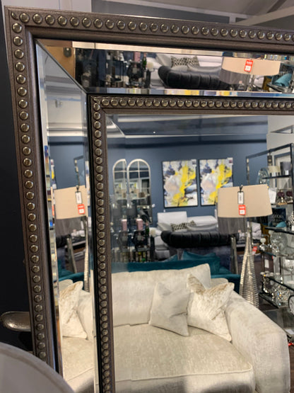 Mercer beaded mirror large REDUCED  clearance pieces