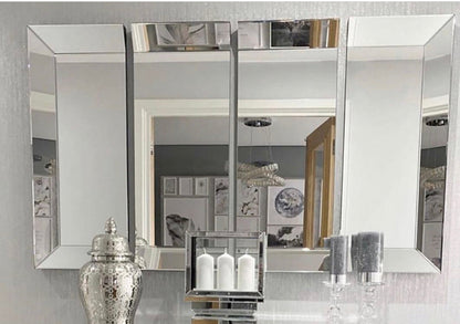 Venetian 4 piece large sectional Venetian Glass  mirror available to order in our store.