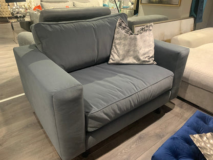 Denby loveseat  with spill proof AQUA Velvet  fabric LAST ONE