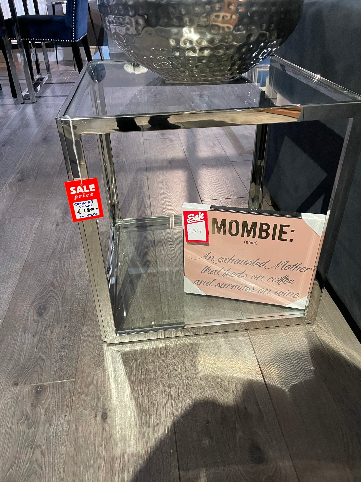 Libra end table to clear  Instore purchase only for collection