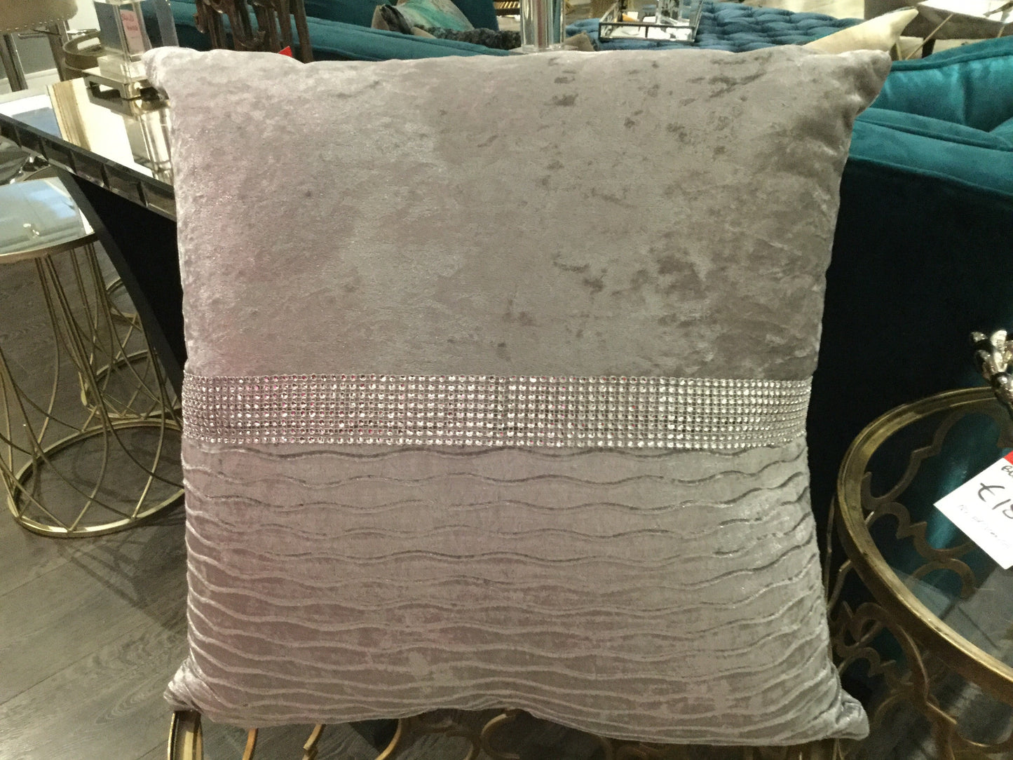 Silver grey cushion special value