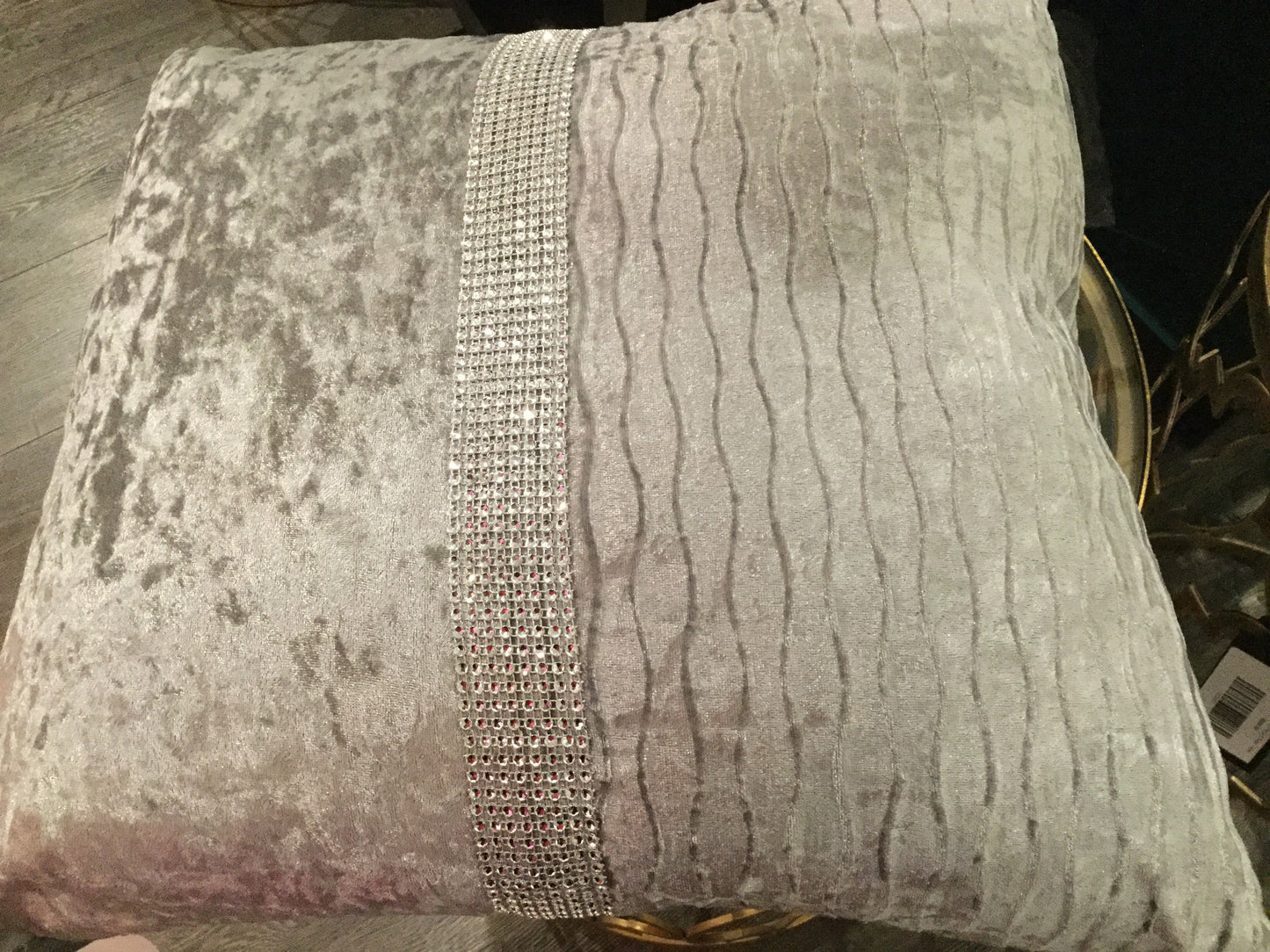 Silver grey cushion special value