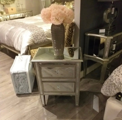 Simply stunning Vintage Antiqued Venetian Bedside Cabinet