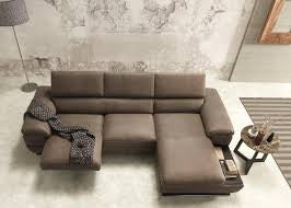 Invictus Finest italian leather sofa Chaise plus 3 seater  with  electrics.