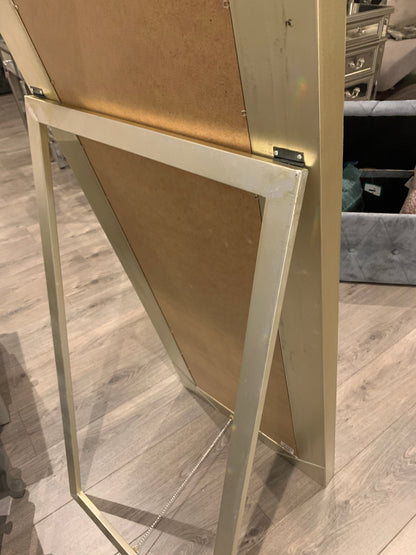 Large kardashian Beaded  trimmed mirror  champagne 168 x 53cm Sold out