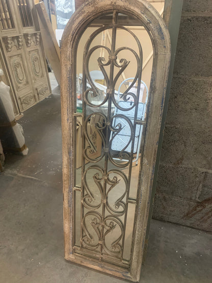 Antiqued arch Door rustic Gothic  mirror for Collection only