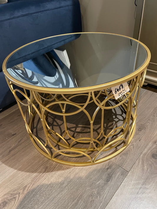 Nest of 2 coffee tables gold half price View and pay instore