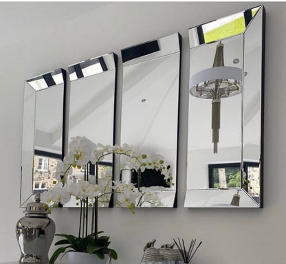Venetian 4 piece large sectional Venetian Glass  mirror available to order in our store.