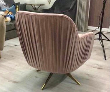 Sia  swivel  Chair in blush pink totally stunning ! Reduced for collection