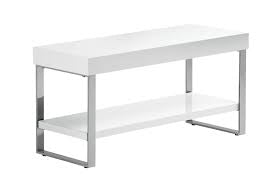 Franklin 100 cm tv unit white gloss and chrome