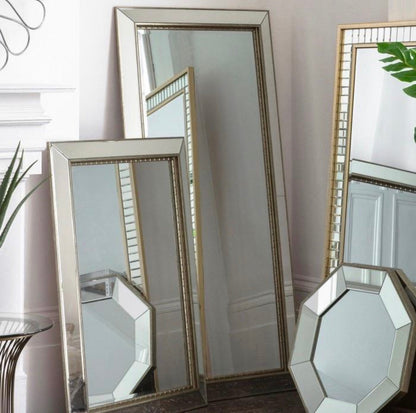 Juniper  mirror with crystal beads on trim  Damaged Click N Collect