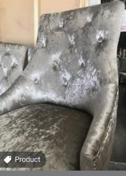 Holburn "sold as seen"  silver unboxed chairs   from warehouse . For Collection only