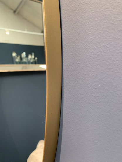 Hayley  Kensington round mirror with champagne trim