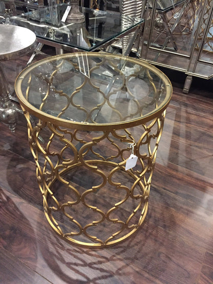 Gin Shu gold circular table