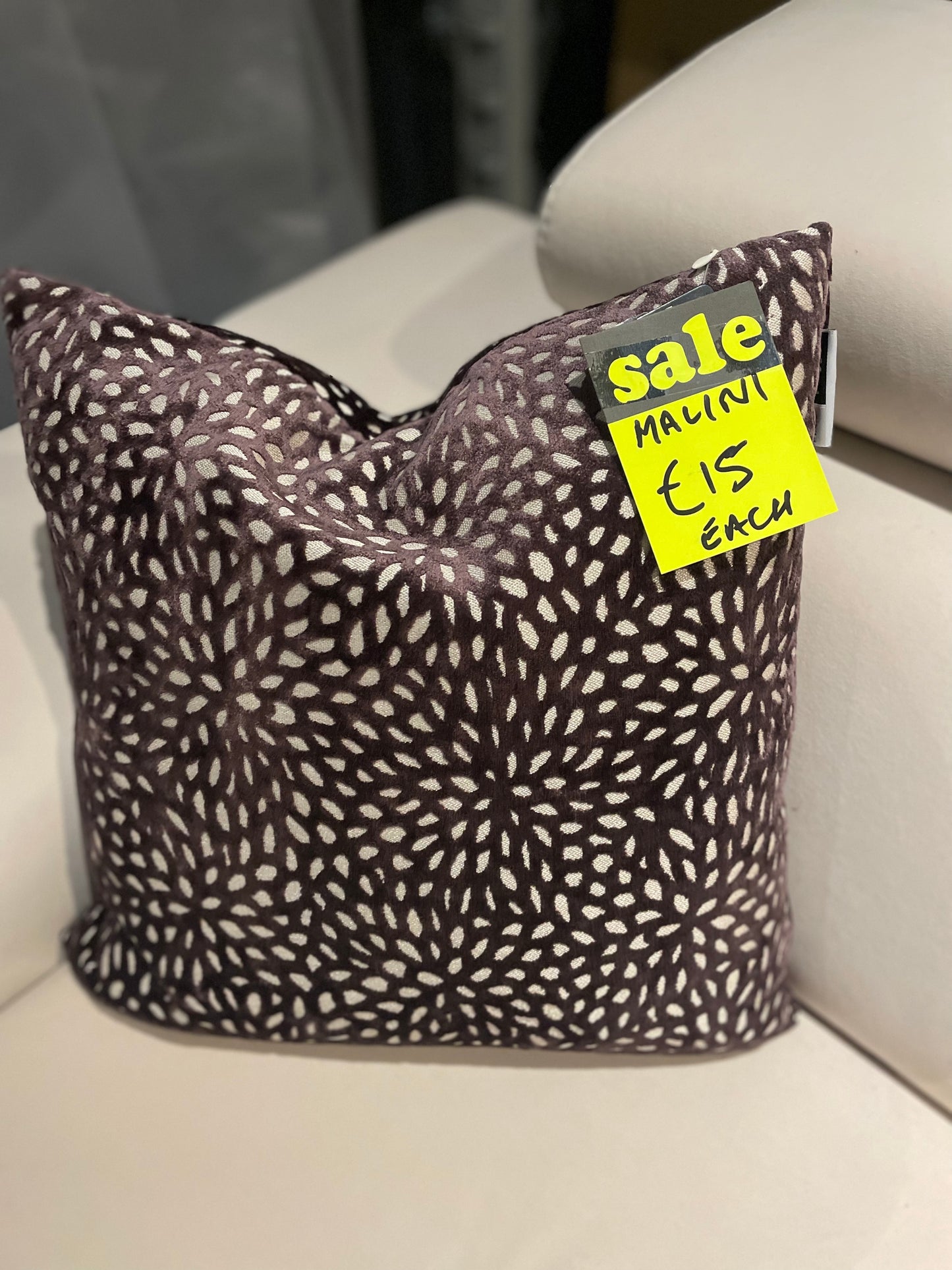 Malini Wilder cushion  43 cm Truffle