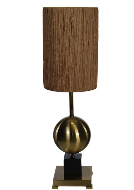 Table lamp gold with shade