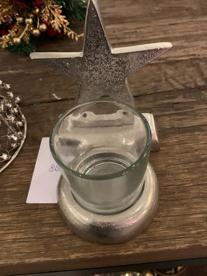 Christmas nickel tea light holders reduced to clear Click n collect