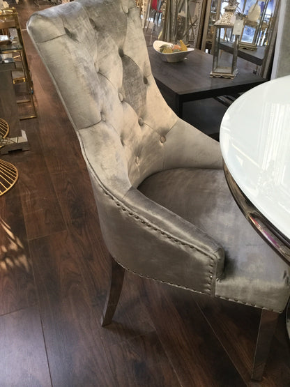 Bellingham Knockerback Dining Chair various colours  w polished legs disposal sale
