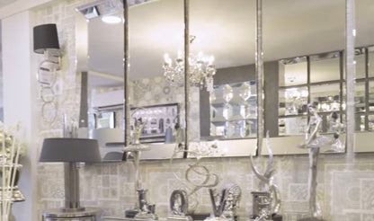 Venetian 4 piece large sectional Venetian Glass  mirror available to order in our store.