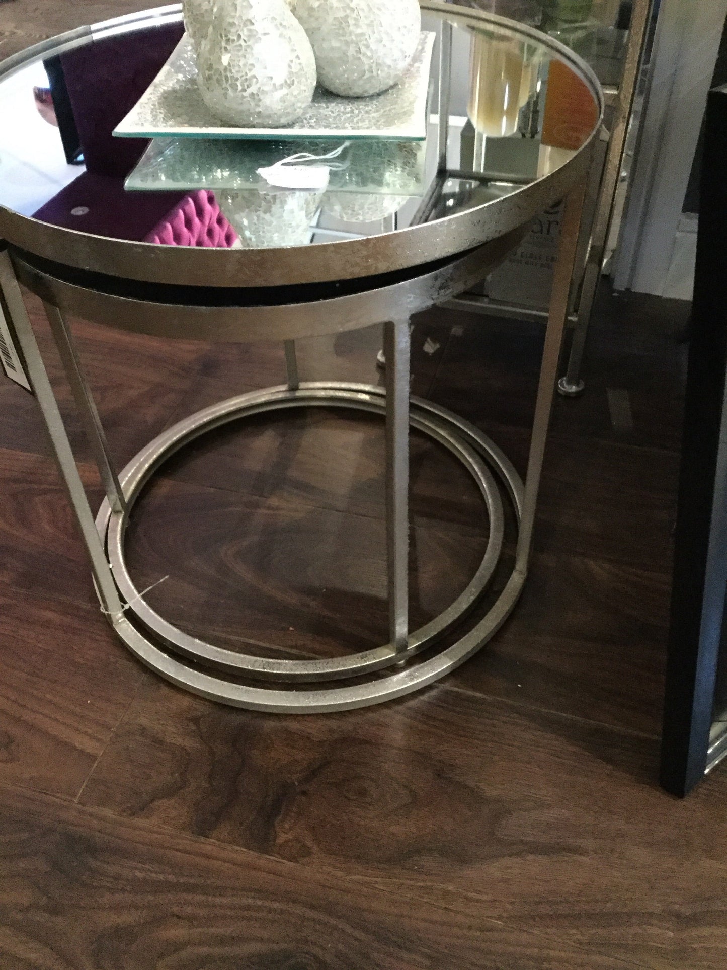 Avery nest of tables clearance silver  ex display unwrapped clearance for instore  collection only