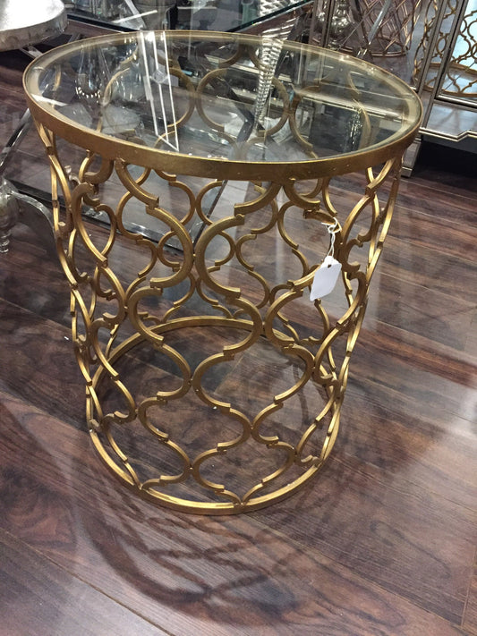 Gin Shu gold circular table