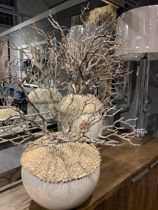Christmas gold wooden twig spray