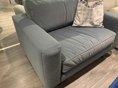 Denby loveseat  with spill proof AQUA Velvet  fabric LAST ONE