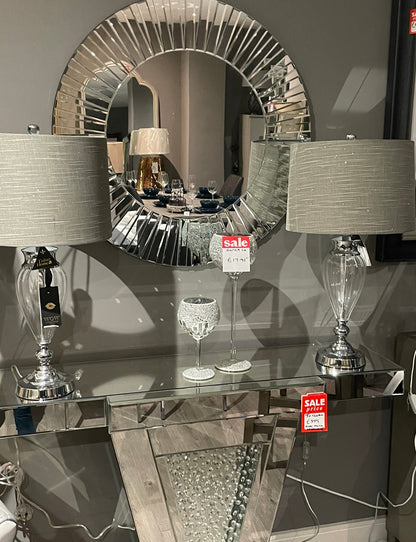 V Shape Crystal Decor Console Table  LAST ONE as seen